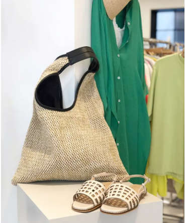 OEM casual tote handbag summer large shopping women fashion summer woven shoulder bags