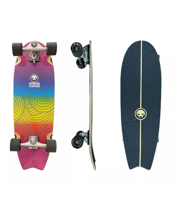 Best selling Complete Surf skate 31*10'' surfskate deck surf skate board hard rock Canadian maple Cruiser carver for pro skater