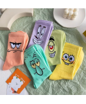 New Style Hot Sale Fashion Funny Anime Cartoon Hip-hop Skateboard Stocking Soft Cotton Popular Couples Cartoon Socks