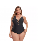 New Design Wholesale Solid Color Sexy Bikini Plus Size One Piece Swimwear For Women