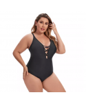 New Design Wholesale Solid Color Sexy Bikini Plus Size One Piece Swimwear For Women