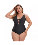 New Design Wholesale Solid Color Sexy Bikini Plus Size One Piece Swimwear For Women