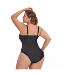 New Design Wholesale Solid Color Sexy Bikini Plus Size One Piece Swimwear For Women